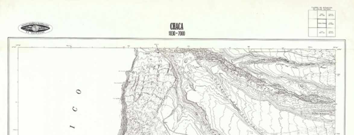 Chaca 1830 - 7000 [material cartográfico] : Instituto Geográfico Militar de Chile.
