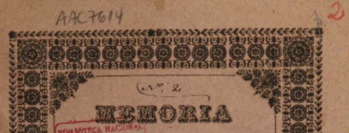 Memoria que el Ministro de Estado en el Departamento del Interior presenta al Congreso Nacional.