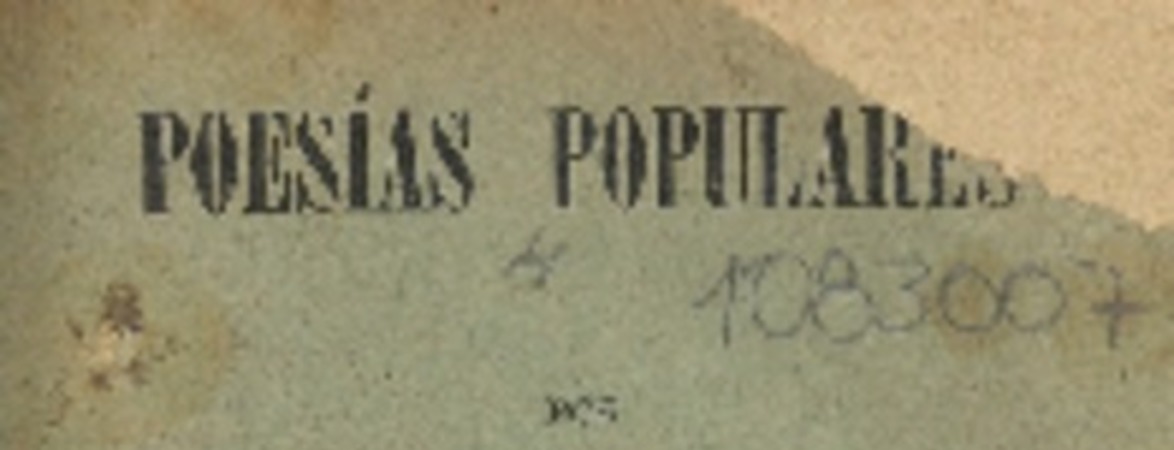 Poesías populares : libro primero por Rosa Araneda.