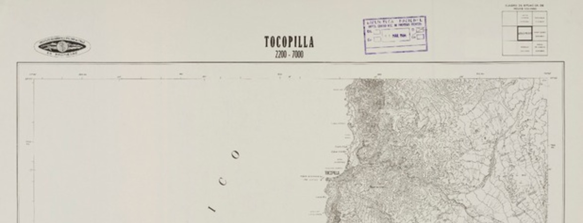 Tocopilla 2200 - 7000 [material cartográfico] : Instituto Geográfico Militar de Chile.