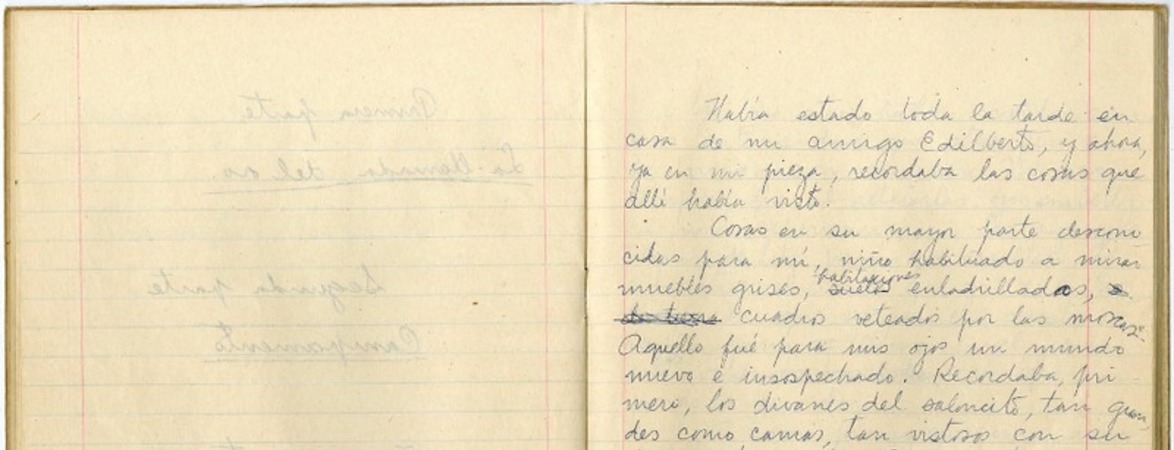 [Había estado toda la tarde en casa...]  [manuscrito] [Oscar Castro].