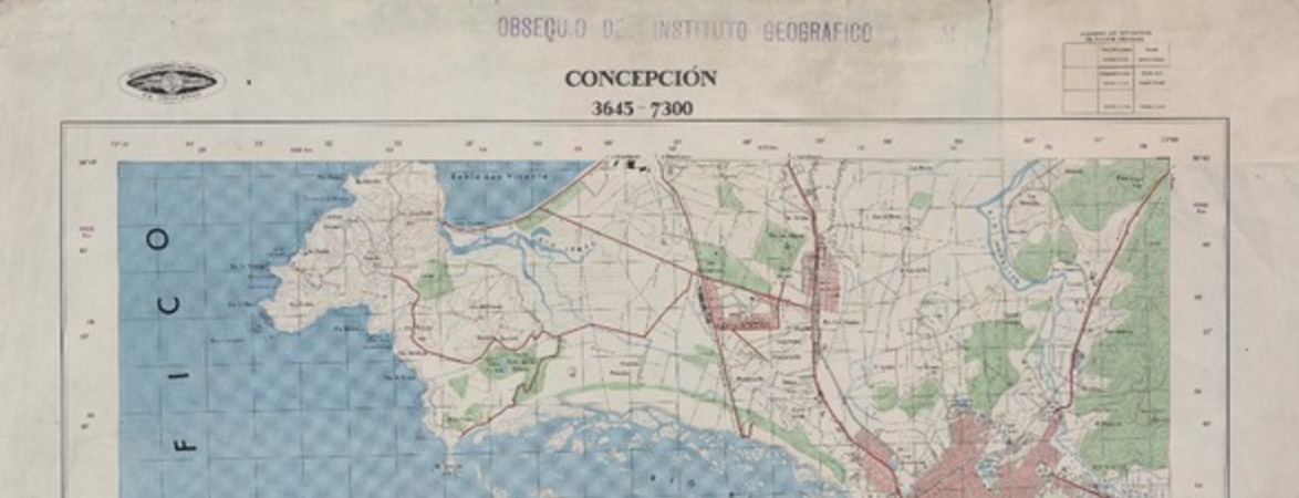 Concepción 3645 - 7300 [material cartográfico] : Instituto Geográfico Militar de Chile.