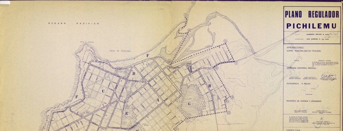 Plano regulador Pichilemu  [material cartográfico] Humberto Molina B.
