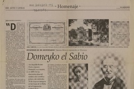 Domeyko el Sabio  [artículo] María de los Angeles Covarrubias.
