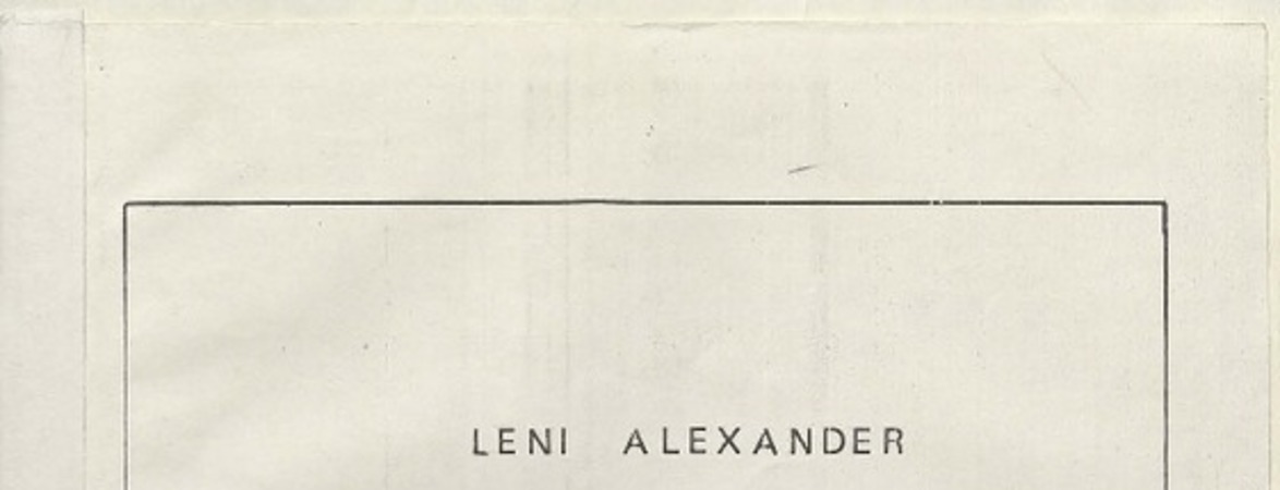 Los disparates pour clarinete en si b, alto, vibraphone, harpe [música] : Leni Alexander.