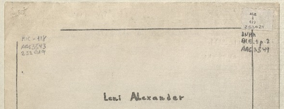 Sous le quotidien, decelez l'inexplicable pour deux pianos et deux percussions [microforma] : Leni Alexander.