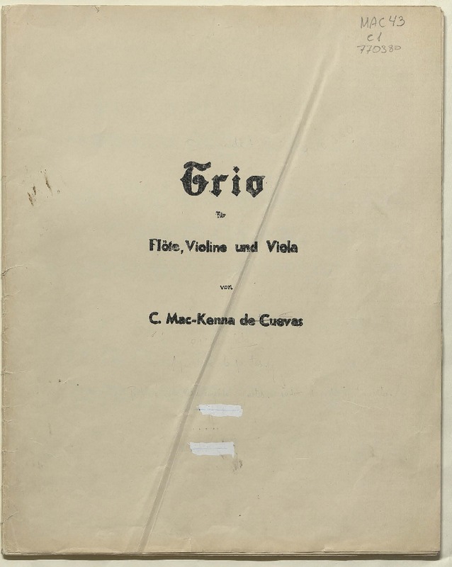 Trío violín [música] : Carmela Mackenna.