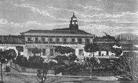 Plaza de Armas, costado sur, 1872. Plaza de Armas, costado sur, 1872.
