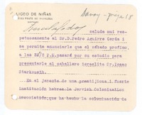 [Carta, 1921 nov. 4 Santiago, Chile <a> Pedro Aguirre Cerda, Chile [Carta, 1921 nov. 4 Santiago, Chile <a> Pedro Aguirre Cerda, Chile