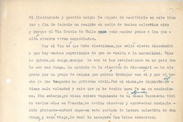 [Carta, 1932 nov. 3 Cavi di Lavagna, Génova, Italia <a> Pedro Aguirre Cerda, Chile [Carta, 1932 nov. 3 Cavi di Lavagna, Génova, Italia <a> Pedro Aguirre Cerda, Chile