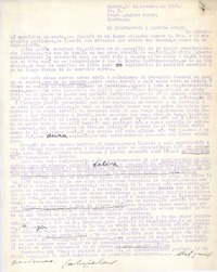 [Carta>, 1934 oct. 12 Madrid, España <a> Pedro Aguirre Cerda, Chile [Carta>, 1934 oct. 12 Madrid, España <a> Pedro Aguirre Cerda, Chile