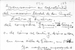 Sensación en copretérito del mascarón feudal Sensación en copretérito del mascarón feudal