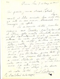 [Carta] 1945 mar. 7, Buenos Aires [a] Gabriela Mistral