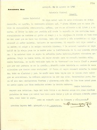 [Carta] 1945 ago. 21, Adrogué, F.C.S., Argentina [a] Gabriela Mistral, Brasil