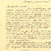 [Carta] 1938 jul. 2, Quilpue [a] Gabriela Mistral