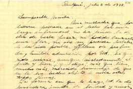[Carta] 1938 jul. 2, Quilpue [a] Gabriela Mistral