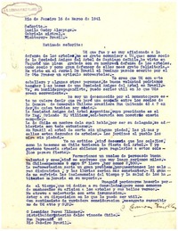 [Carta] 1941 mar. 16, Rio de Janeiro, Brasil [a] Gabriela Mistral, Nichteroy, Brasil