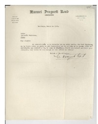 [Carta] 1946 ene., Santiago [a] Benjamín Espinoza