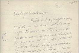 [Carta] [1947], Buenos Aires, [Argentina] [a] [Gabriela Mistral]