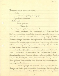 [Carta] 1944 jun. 13, Huasco, [Chile] [a] Gabriela Mistral, Petrópolis