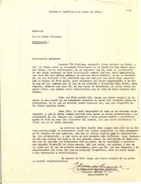[Carta] 1944 jun. 6, Santiago, Chile [a] Lucila Godoy Alcayaga, Petrópolis