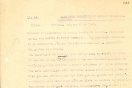 [Carta] 1945 feb. 28, Hurtado [a] Gabriela Mistral, Petrópolis