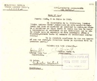 [Carta] 1945 jul. 3, Puerto Aisén, [Chile] [a] Gabriela Mistral, Santiago, [Chile]