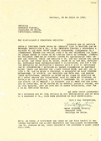 [Carta] 1945 jul. 24, Santiago, Chile [a] Gabriela Mistral, Petrópolis