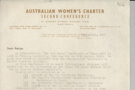 [Carta] 1946 Apr. 23, [Sydney, Australia] [a] Gabriela Mistral