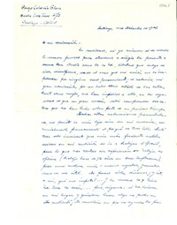 [Carta] 1945 nov. 10, Santiago [a] Gabriela Mistral