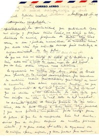 [Carta] 1945 ago. 28, Santiago, [Chile] [a] Gabriela Mistral