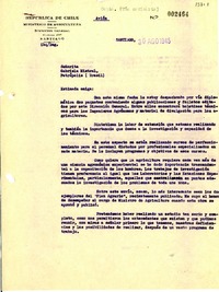 [Carta] 1945 ago. 30, Santiago, [Chile] [a] Gabriela Mistral, Petrópolis, Brasil