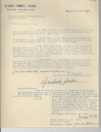 [Carta] 1946 sett. 25, Roma, [Italia] [a] Gabriela Mistral, Cile