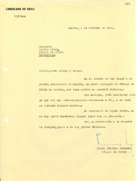 [Carta] 1945 oct. 2, Santos, [Brasil?] [a] Lucila Godoy, Petrópolis, [Brasil]