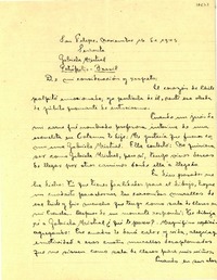 [Carta] 1945 nov. 16, San Felipe, [Chile] [a] Gabriela Mistral, Petrópolis