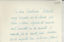 [Carta] 1951 oct. 24, Rapallo, [Italia] [a] Gabriela [Mistral]