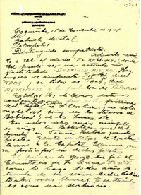 [Carta] 1945 nov. 15, Coquimbo, [Chile] [a] Gabriela Mistral, Petrópolis