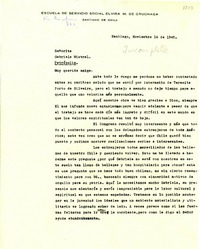 [Carta] 1945 nov. 16, Santiago [a] Gabriela Mistral, Petrópolis
