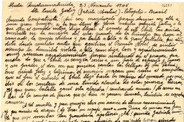[Carta] 1945 nov. 23, Hacienda Quichamahuida, [Chile] [a] Gabriela Mistral, Petrópolis, Brasil