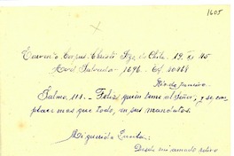 [Carta] 1945 nov. 19, Santiago [a] Lucila Godoy, Río de Janeiro
