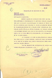 [Carta] 1945 dic. 26, Cauquenes, [Chile] [a] Gabriela Mistral, Estocolmo, Suecia