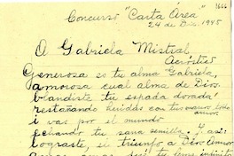 [Carta] 1945 dic. 24, [Chile?]