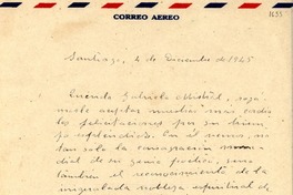 [Carta] 1945 dic. 4, Santiago [a] Gabriela Mistral