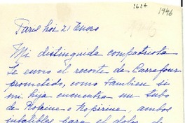 [Carta] [1946] ene. 21, París [a] Gabriela Mistral