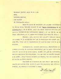 [Carta] 1946 mayo. 24, Santiago, Chile [a] Gabriela Mistral, Los Ángeles