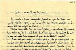 [Carta] 1946 mayo 15, Santiago [a] Gabriela Mistral