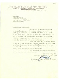 [Carta] 1946 jul. 8, Santiago, [Chile] [a] Gabriela Mistral, Los Angeles, California, Estados Unidos