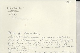 [Carta] 1945 déc. 4, Louny, [República Checa] [a] [Gabriela] Mistral