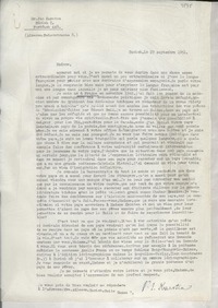 [Carta] 1951 sept. 29, Zürich, [Suisse] [a] [Gabriela Mistral]