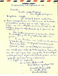 [Carta] 1946 sep. 24,Lautaro, Chile [a] Lucila Godoy Alcayaga, Los Angeles de California, [Estados Unidos]